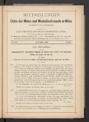 N° 101. October 1898