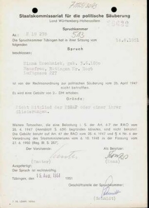 Koschnick, Minna