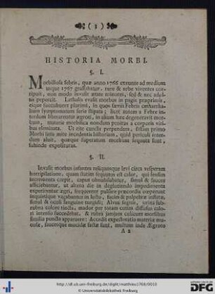 Historia Morbi.