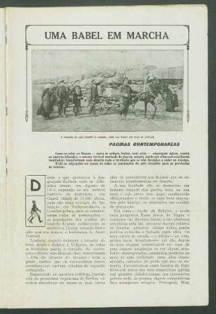 Uma Babel em marcha : Páginas contemporaneas
