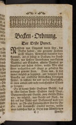 41-58, Reden-Ordnung.