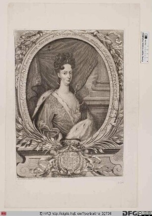 Bildnis Sophie Amalie, Erbprinzessin zu Braunschweig-Lüneburg-Wolfenbüttel, geb. Prinzessin von Holstein-Gottorp