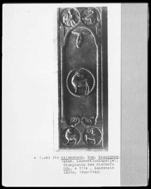 Grabplatte des Bischof Udo, gestorben 1114