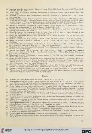 Varia (Nr. 533-544)