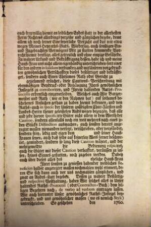 Formula Cautionis : Wann Ein Bedienter seine eigene Güter pro Cautione verhypotheciret