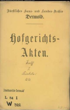 Wulf, Jobst gegen Stadt Rinteln - Immission (Besitzeinweisung)