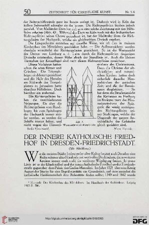 Der innere katholische Friedhof in Dresden-Friedrichstadt