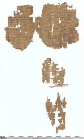 Fr. a–c R: Liste von Häusern und Höfen / Fr. a–c V: Euripides, Phoinissai 280–297, 337–351, 364–377, 379–392