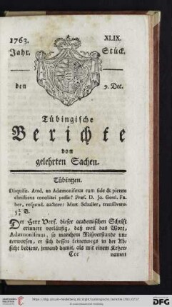 [XLIX.-LII . Stück] (December 1763)
