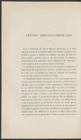 Ateneo hispano-americano