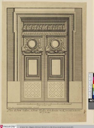 Porte Cochere, et Porte d'Eglise [Modèles de portes]