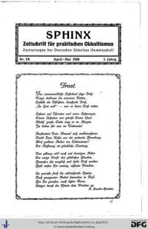 Nr. 7/8, April-Mai 1920