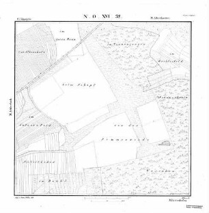 Kartenblatt NO XVI 32 Stand 1826