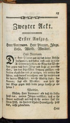 Zweyter Ackt.