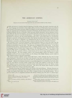 The armenian gospels