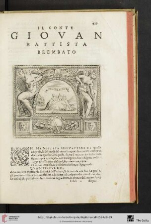 Il Conte Giovan Battista Brembato