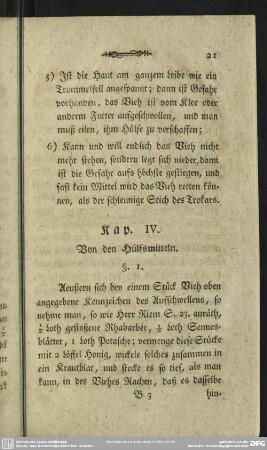 Kap. IV. Von den Hülfsmitteln