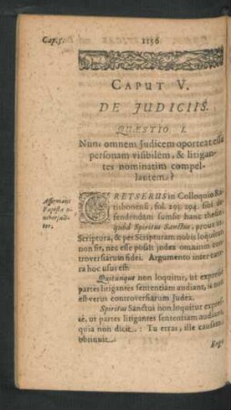 Caput V. De Iudiciis.