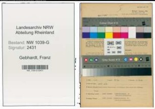 Entnazifizierung Franz Gebhardt , geb. 30.09.1908 (Arbeiter)