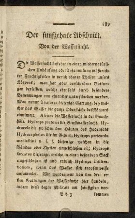 389-404, Von der Hautwassersucht. - Von der Brustwassersucht.