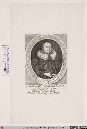 Bildnis Johann Cornelius Marci
