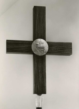 Vortragekreuz aus Silber auf Korallenholz von Elisabeth Treskow