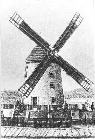 Dresden-Pieschen. Windmühle, Repro