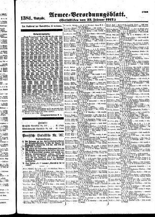 1381.Ausgabe. Freitag, 23. Februar 1917