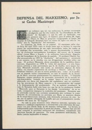 Defensa del Marxismo