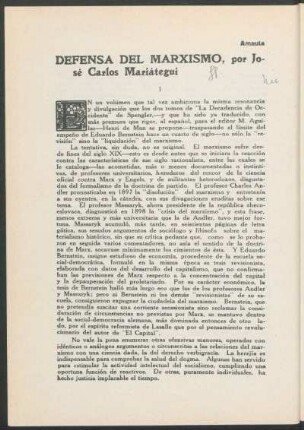 Defensa del Marxismo