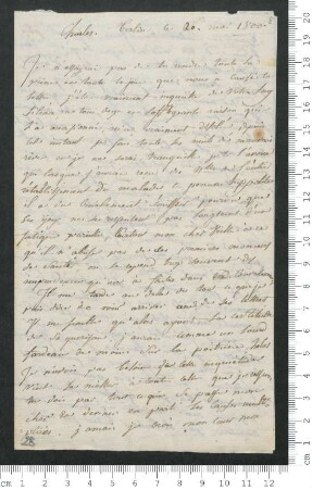 Brief von Victorine de Chamisso an Charles de Chamisso