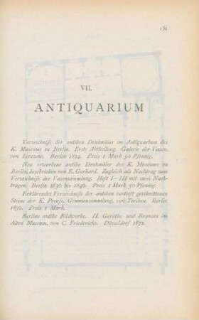 VII. Antiquarium