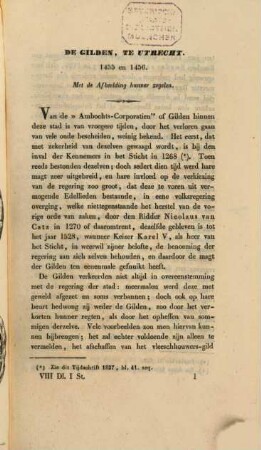 Tijdschrift voor geschiedenis, oudheden en statistiek van Utrecht. 8. 1842