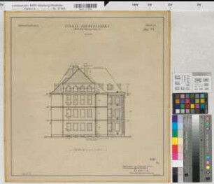 Münster (Münster) Behördenhaus (ehem. Konsistorium) Bl. 13 Rückansicht 1950 1 : 100 47 x 46 Zeichnung Hochbauamt Münster