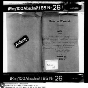 Weigerung der Eingesessenen des Kirchspiels Ankum, Rundefuhren für den Bau steinerner Brücken zu Quackenbrück zu leisten