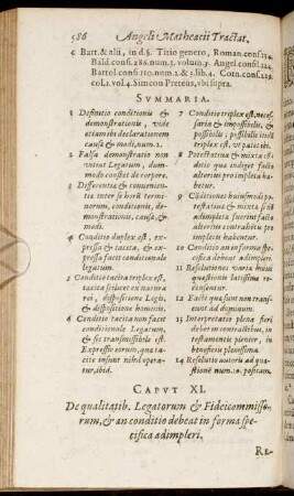 Caput XI. De qualitatib. Legatorum & Fideicommissorum [...]