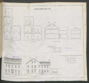 Portsmouth, N.H. Proposed plan for commanders house, site 34. Navy Yard, Kittery, M.