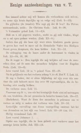 Eenige aanteekeningen van v. T.
