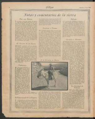 Notas y comentarios de la sierra