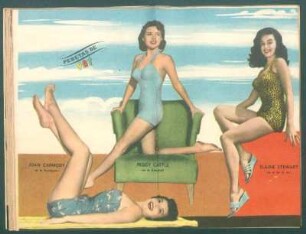 Joan Carmoda, Peggy Castle, Elaine Stewart - [Ilustración] : Pebetas de PBT