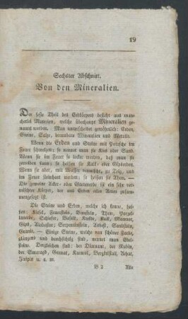 Sechster Abschnitt. - Zehnter Abschnitt.