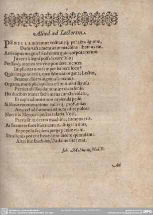 Aliud ad Lectorem.