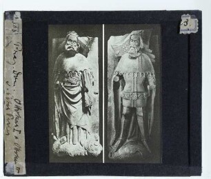Prag, Veitsdom,Parler, Grabmal des Königs Ottokar I.,Parler, Grabmal des Königs Ottokar II.