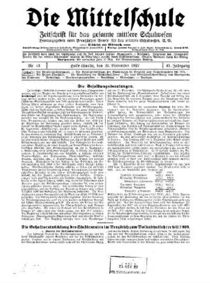 Die Gehaltsentwicklung des Studienrates im Vergleich zum Volksschullehrer seit 1909