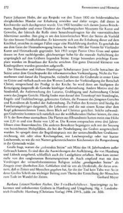 Leisner, Barbara ; Fischer, Norbert :: Der Friedhofsführer, Spaziergänge zu bekannten und unbekannten Gräbern in Hamburg und Umgebung, hrsg. vom Landesbetrieb Friedhöfe : Hamburg, Christians, 1994