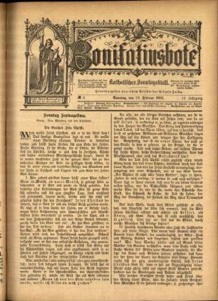 Ausgabe vom Sonntag, den 10. Februar 1895.