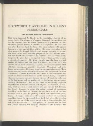Noteworthy articles in recent periodicals