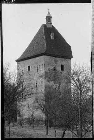 Neckarbischofsheim Stadtbefestigung Fünfeckturm - Außenansicht