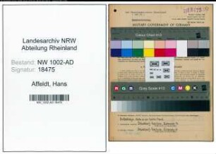 Entnazifizierung Hans Affeldt, geb. 08.03.1911 ()