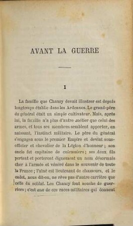 Le Général Chanzy : 1823 - 1883 Ouvrage couronné par l'Académie française